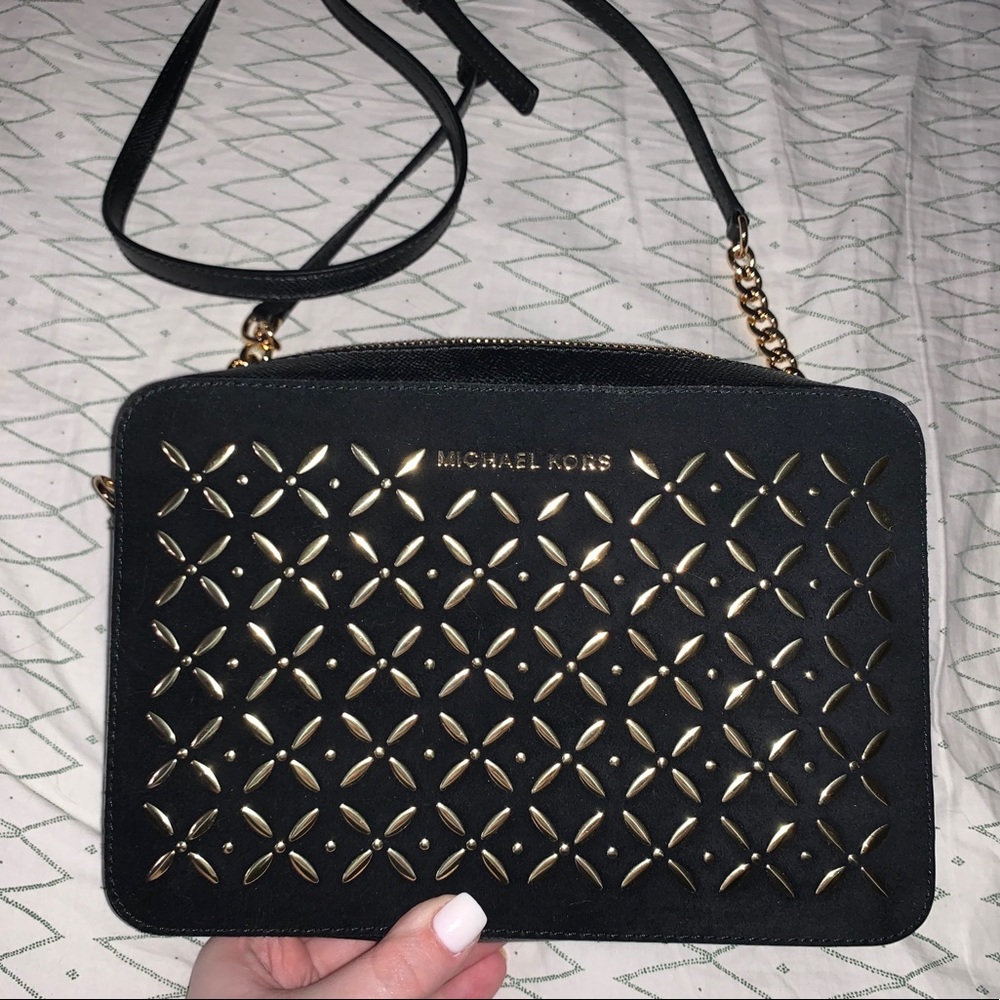 Black Velvet Michael Kors Crossbody